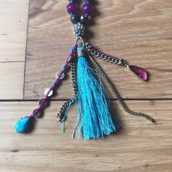 Silpada turquoise and agate necklace and earrings - Picture 1 of 6